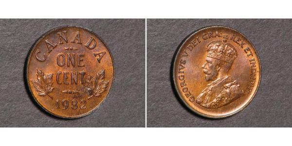 1 Cent Canadá  Jorge V (1865-1936)