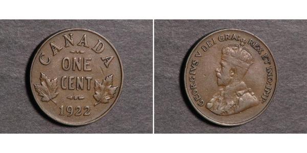 1 Cent Canadá  Jorge V (1865-1936)