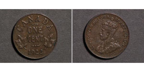 1 Cent Canadá  Jorge V (1865-1936)