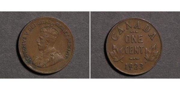 1 Cent Canadá  Jorge V (1865-1936)