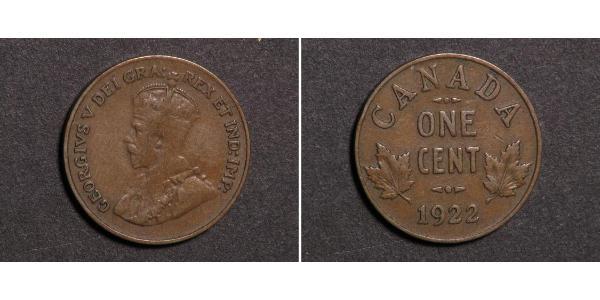 1 Cent Canadá  Jorge V (1865-1936)