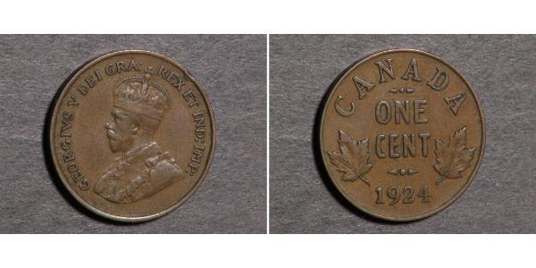 1 Cent Canadá  Jorge V (1865-1936)