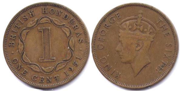1 Cent Honduras  George VI (1895-1952)