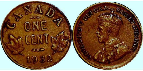 1 Cent Kanada  George V (1865-1936)