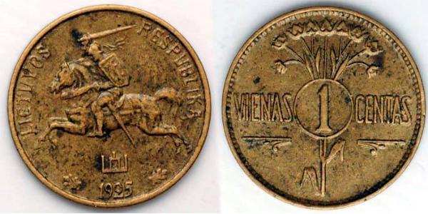 1 Cent Lituanie (1991 - )  