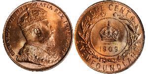 1 Cent Terranova e Labrador  Edoardo VII (1841-1910)