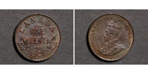 1 Cent 加拿大  乔治五世  (1865-1936)