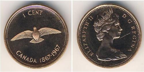 1 Cent 加拿大  伊丽莎白二世 (1926-2022)
