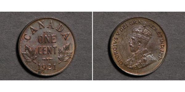 1 Cent 加拿大  乔治五世  (1865-1936)