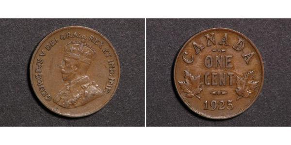1 Cent 加拿大  乔治五世  (1865-1936)