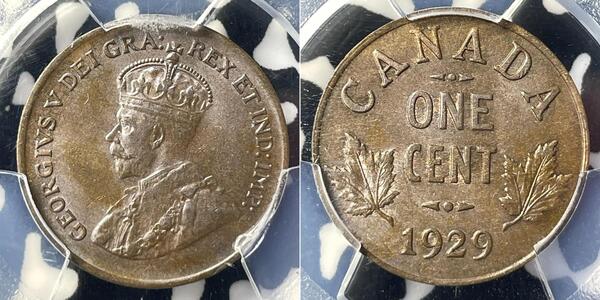 1 Cent 加拿大  乔治五世  (1865-1936)