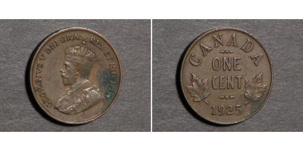 1 Cent 加拿大  乔治五世  (1865-1936)