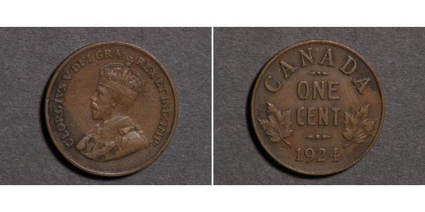 1 Cent 加拿大  乔治五世  (1865-1936)