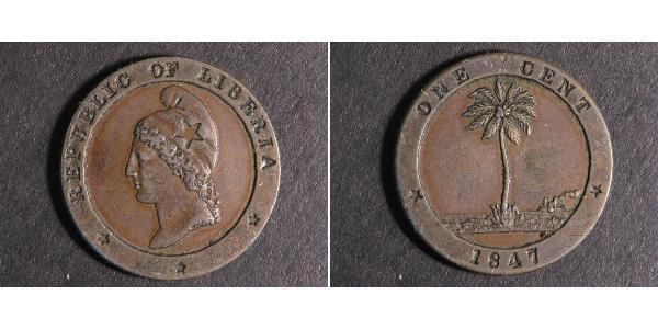 1 Cent Liberia 銅 