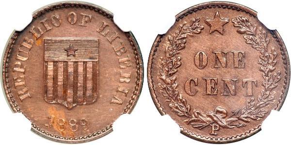 1 Cent Liberia 銅 