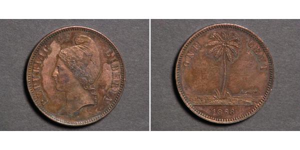1 Cent Liberia 銅 