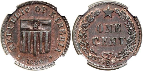 1 Cent Liberia 銅 