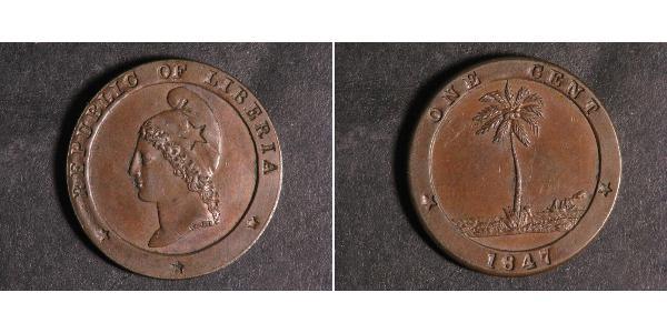 1 Cent Liberia 銅 