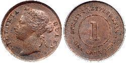 1 Cent 海峡殖民地 銅 