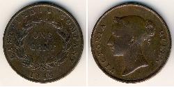 1 Cent 海峡殖民地 銅 维多利亚 (英国君主)