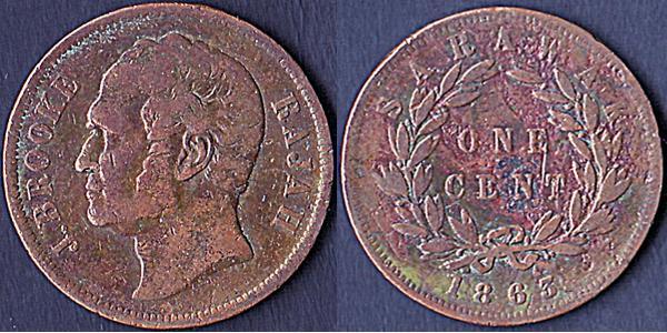 1 Cent 砂拉越 銅 