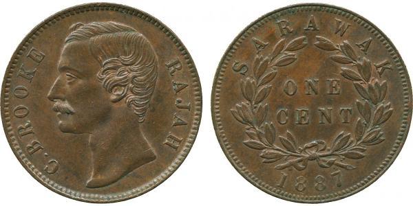 1 Cent 砂拉越 銅 