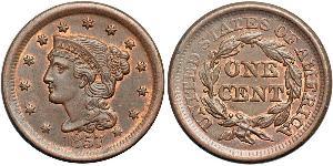 1 Cent 美利堅合眾國 (1776 - ) 銅 