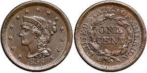 1 Cent 美利堅合眾國 (1776 - ) 銅 
