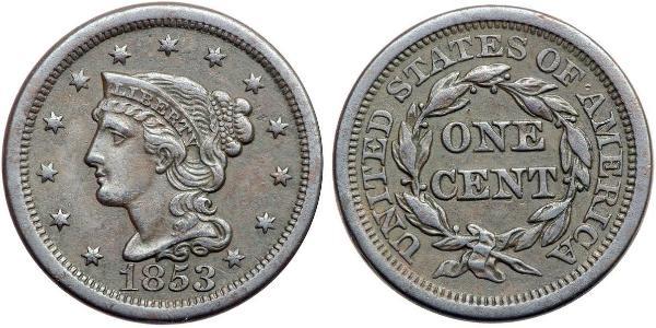 1 Cent 美利堅合眾國 (1776 - ) 銅 