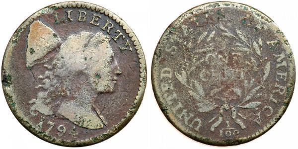 1 Cent 美利堅合眾國 (1776 - ) 銅 
