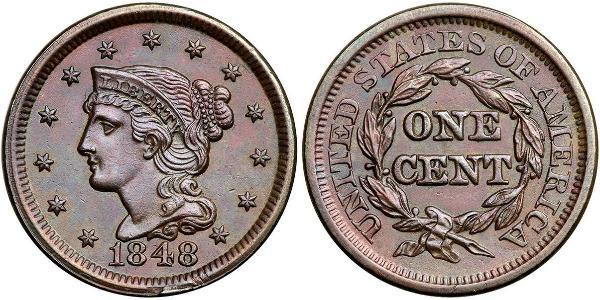 1 Cent 美利堅合眾國 (1776 - ) 銅 