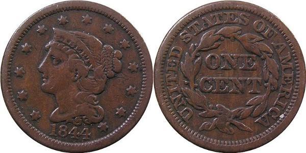 1 Cent 美利堅合眾國 (1776 - ) 銅 