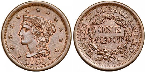 1 Cent 美利堅合眾國 (1776 - ) 銅 