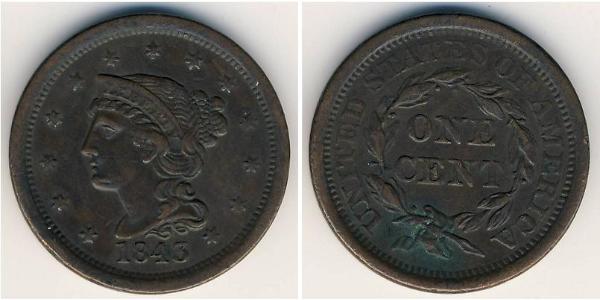 1 Cent 美利堅合眾國 (1776 - ) 銅 