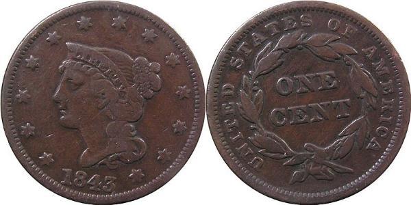 1 Cent 美利堅合眾國 (1776 - ) 銅 