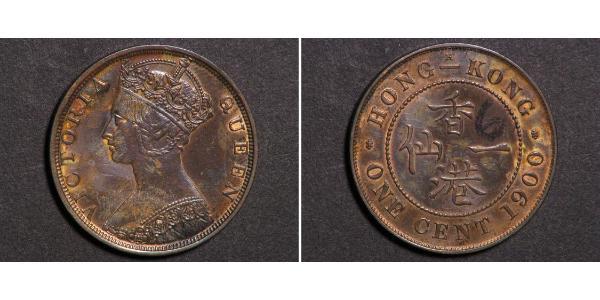 1 Cent 香港 銅 维多利亚 (英国君主)