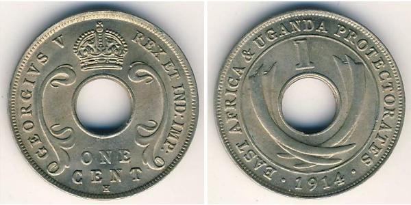 1 Cent East Africa 銅/镍 