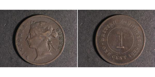 1 Cent British Honduras (1862-1981) 青铜 维多利亚 (英国君主)