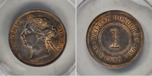 1 Cent British Honduras (1862-1981) 青铜 维多利亚 (英国君主)