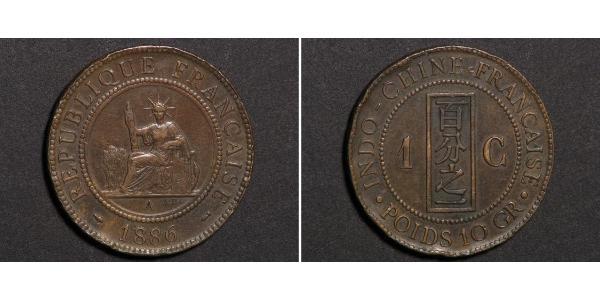 1 Cent French Indochina (1887-1954) 青铜 