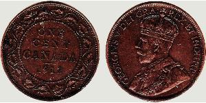 1 Cent 加拿大 青铜 乔治五世  (1865-1936)