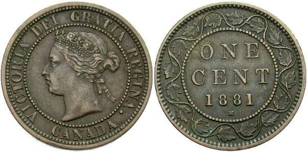 1 Cent 加拿大 青铜 维多利亚 (英国君主)