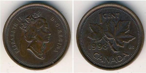 1 Cent 加拿大 青铜 伊丽莎白二世 (1926-2022)