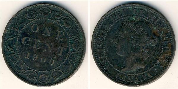 1 Cent 加拿大 青铜 维多利亚 (英国君主)