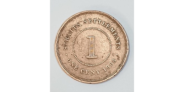 1 Cent 海峡殖民地 青铜 爱德华七世 (1841-1910)