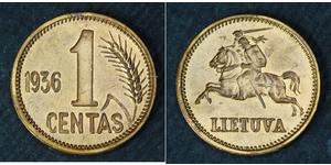 1 Cent 立陶宛 青铜 