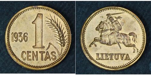1 Cent 立陶宛 青铜 