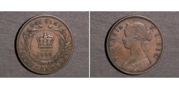 1 Cent 紐芬蘭與拉布拉多 青铜 维多利亚 (英国君主)