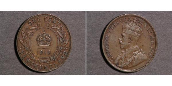 1 Cent 紐芬蘭與拉布拉多 青铜 乔治五世  (1865-1936)