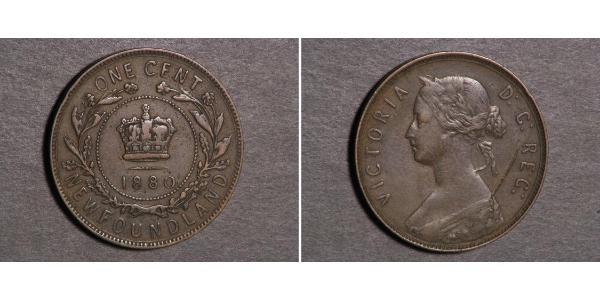 1 Cent 紐芬蘭與拉布拉多 青铜 维多利亚 (英国君主)